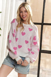 Heart Round Neck Sweater