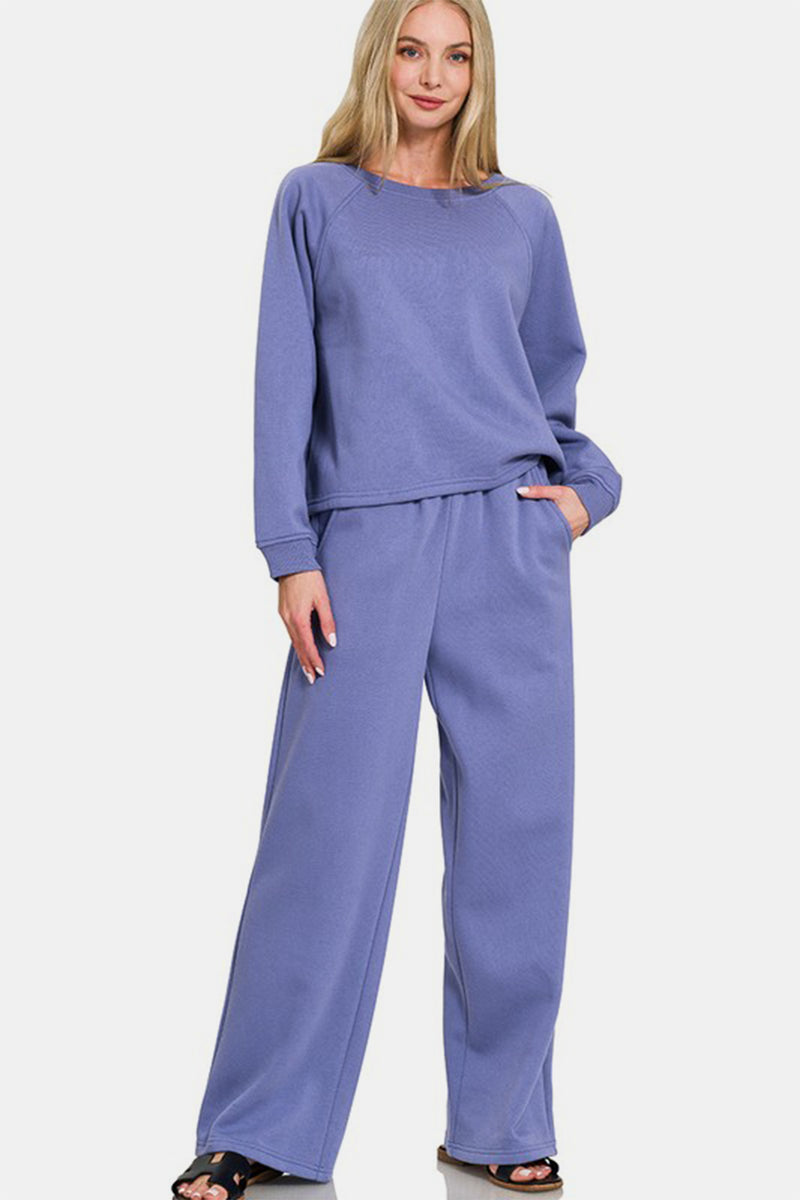 Casual Sweats Set in Periwinkle