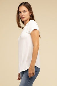 Round Hem Short Sleeve Tee