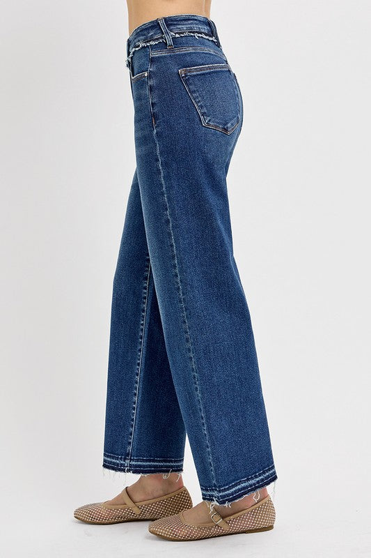 RISEN Tummy Control Wide Leg Jeans