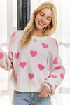 Heart Round Neck Sweater