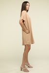 Woven Airflow V-Neck Dress