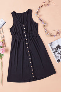 Sleeveless Button Down Dress