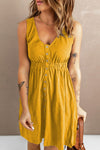 Sleeveless Button Down Dress