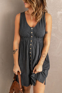 Sleeveless Button Down Dress