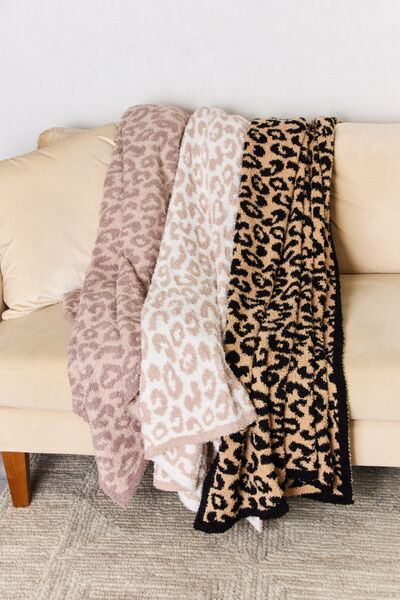 Pink leopard throw online blanket