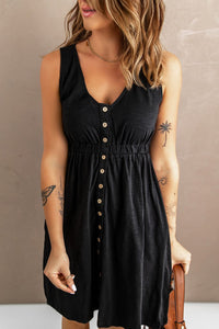 Sleeveless Button Down Dress