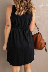 Sleeveless Button Down Dress