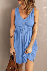 Sleeveless Button Down Dress